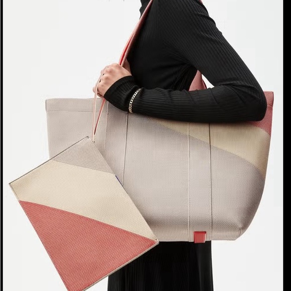 Rothy's Handbags - rothy's The Essential Pouch Desert Sand Wristlet with magnets and essential Tote